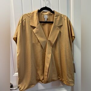 Worthington Mustard Short Sleeve Blazer
